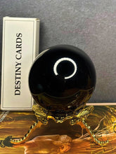 Load image into Gallery viewer, Stunning Obsidian Crystal Sphere Chakra Healing
