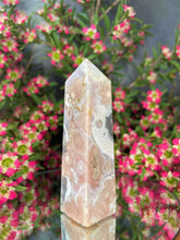 Load image into Gallery viewer, High Quality Green Quartz Flower Agate Crystal Tower