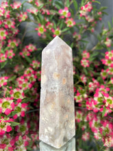 Load image into Gallery viewer, Green Quartz Flower Agate Crystal Tower Chakra Healing