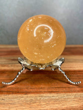 Load image into Gallery viewer, Dragonfly Silver Metal Sphere Stand Ball Holder