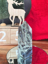Load image into Gallery viewer, Unique Moss Agate Crystal Tower Point