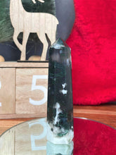 Load image into Gallery viewer, Chakra Healing Moss Agate Crystal Tower Point