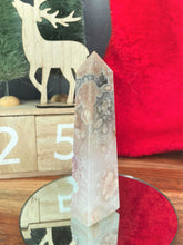 Load image into Gallery viewer, Chakra Healing Flower Agate Crystal Tower Point