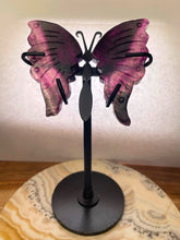 Load image into Gallery viewer, Vibrant Mini Purple Fluorite Crystal Butterfly Wings