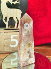 Load image into Gallery viewer, Stunning Pink Amethyst With Flower Agate Crystal Tower