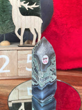 Load image into Gallery viewer, Unique Moss Agate Crystal Tower Point