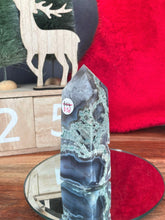 Load image into Gallery viewer, Unique Moss Agate Crystal Tower Point