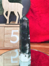 Load image into Gallery viewer, Chakra Healing Moss Agate Crystal Tower Point