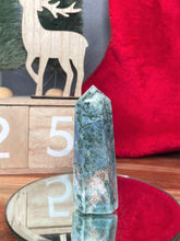 Load image into Gallery viewer, Beautiful Moss Agate Crystal Tower Point