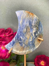 Load image into Gallery viewer, Stunning Kyanite Crystal Crescent Moon Carving