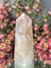 Load image into Gallery viewer, Serene Green Quartz Flower Agate Crystal Tower