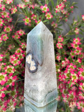 Load image into Gallery viewer, Grounding Green Quartz Agate Crystal Tower