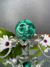 Load image into Gallery viewer, Transformation High Quality Malachite Crystal Sphere
