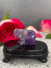 Load image into Gallery viewer, Stunning Amethyst Crystal Elephant Carving