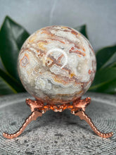 Load image into Gallery viewer, Beautiful Mexican Crazy Lace Agate Crystal Sphere Druzy