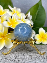 Load image into Gallery viewer, Communication Blue Calcite Crystal Sphere