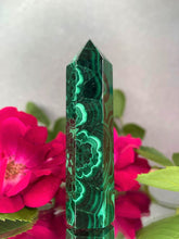 Load image into Gallery viewer, Stunning Natural Malachite Crystal Tower Point