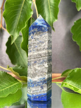 Load image into Gallery viewer, Chakra Healing Lapis Lazuli Crystal Tower Point