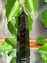 Load image into Gallery viewer, Insight Golden Sheen Obsidian Crystal Tower Point