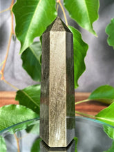 Load image into Gallery viewer, Powerful Golden Sheen Obsidian Crystal Tower Point