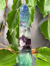 Load image into Gallery viewer, Natural Snowflake Fluorite Crystal Tower
