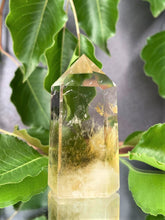 Load image into Gallery viewer, Chakra Healing Yellow Citrine Quartz Crystal Tower Point
