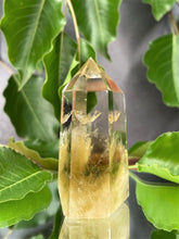 Load image into Gallery viewer, Chakra Healing Yellow Citrine Quartz Crystal Tower Point