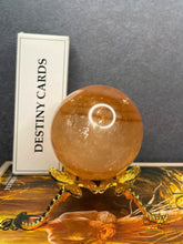 Load image into Gallery viewer, Honey Calcite Crystal Sphere Healing Stone