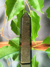Load image into Gallery viewer, Stunning Golden Sheen Obsidian Crystal Tower Point