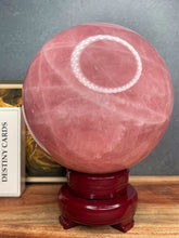 Load image into Gallery viewer, XXL High Quality Stunning Rose Quartz Crystal Sphere