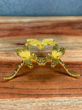Load image into Gallery viewer, Dragonfly Gold Metal Sphere Stand Ball Holder
