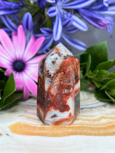 Load image into Gallery viewer, Crazy Lace Agate Crystal Tower Point