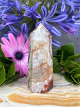 Load image into Gallery viewer, Happiness Crazy Lace Agate Crystal Tower Point