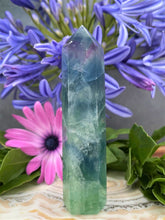 Load image into Gallery viewer, Stunning Natural Colorful Fluorite Crystal Point Tower