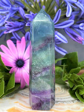 Load image into Gallery viewer, Soothing Colorful Fluorite Crystal Tower Point