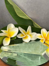 Load image into Gallery viewer, Green Fluorite Crystal Point Wand Healing