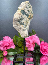 Load image into Gallery viewer, Pink Amethyst Crystal Geode With Druzy On Fixed Stand 37