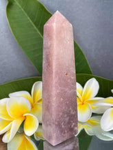 Load image into Gallery viewer, Pink Amethyst Crystal Tower Obelisk Point