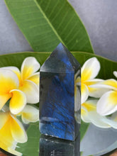 Load image into Gallery viewer, Labradorite Crystal Tower Point Blue Flash