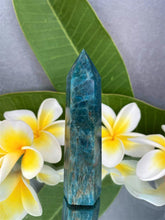 Load image into Gallery viewer, Soothing Blue Apatite Crystal Tower Generator Point
