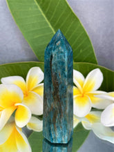 Load image into Gallery viewer, Soothing Blue Apatite Crystal Tower Generator Point