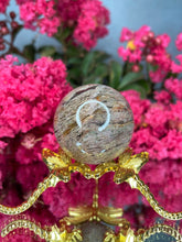 Load image into Gallery viewer, Intuition Garden Quartz Lodolite Crystal Sphere