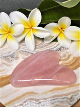 Load image into Gallery viewer, Rose Quartz Crystal Gua Sha
