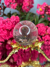Load image into Gallery viewer, Garden Quartz Lodolite Crystal Sphere With Rainbows

