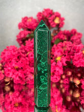 Load image into Gallery viewer, Protective High Quality Malachite Crystal Tower