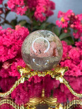 Load image into Gallery viewer, Thousand Layer Garden Quartz Lodolite Crystal Sphere