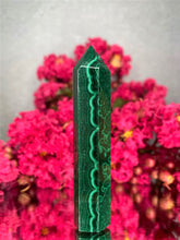 Load image into Gallery viewer, Protective High Quality Malachite Crystal Tower