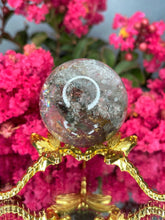 Load image into Gallery viewer, Clear Transparent Garden Quartz Lodolite Crystal Sphere