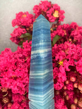 Load image into Gallery viewer, High Quality Blue Onyx Crystal Tower Point