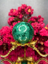 Load image into Gallery viewer, High Quality Malachite Crystal Sphere